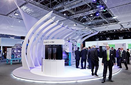 展臺設(shè)計，展臺搭建，多邊形展臺